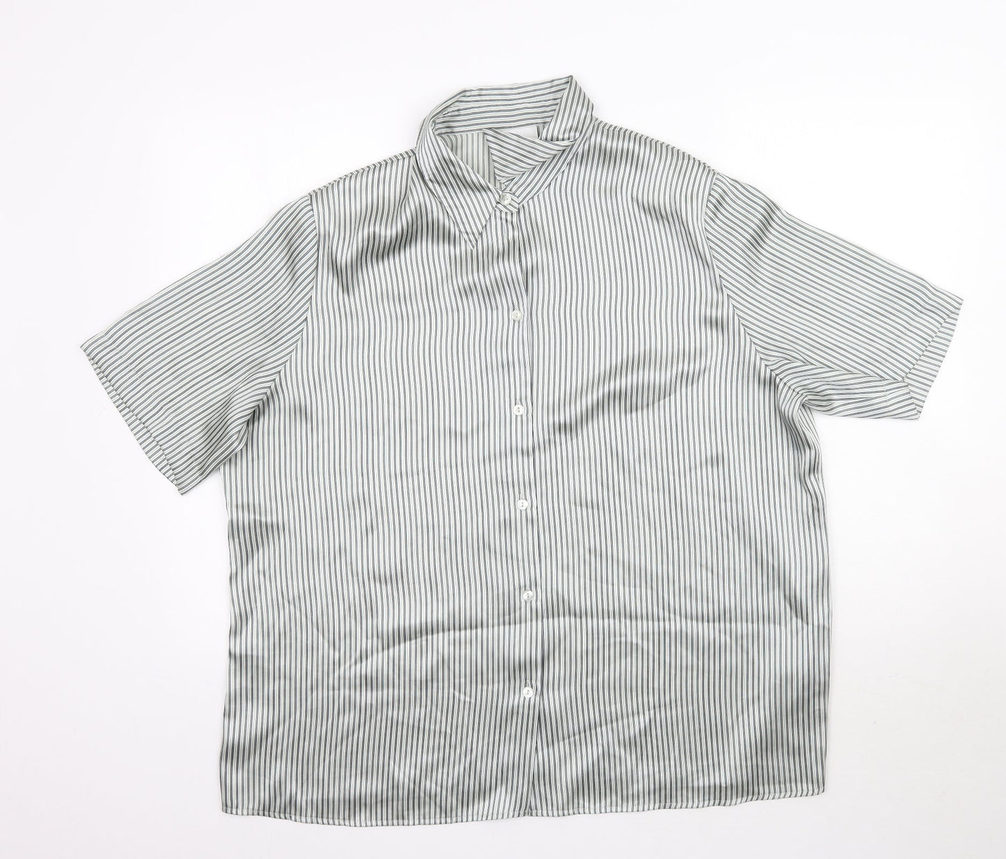 Womens UK Size 22 Gerry Weber Green Basic Button-Up