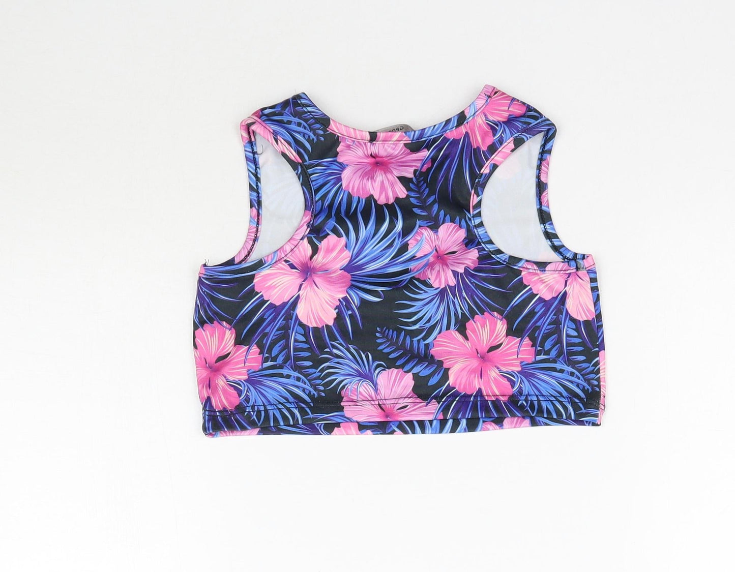 George Girls Multicoloured Floral  Basic Tank Size 4-5 Years  - Swimming top