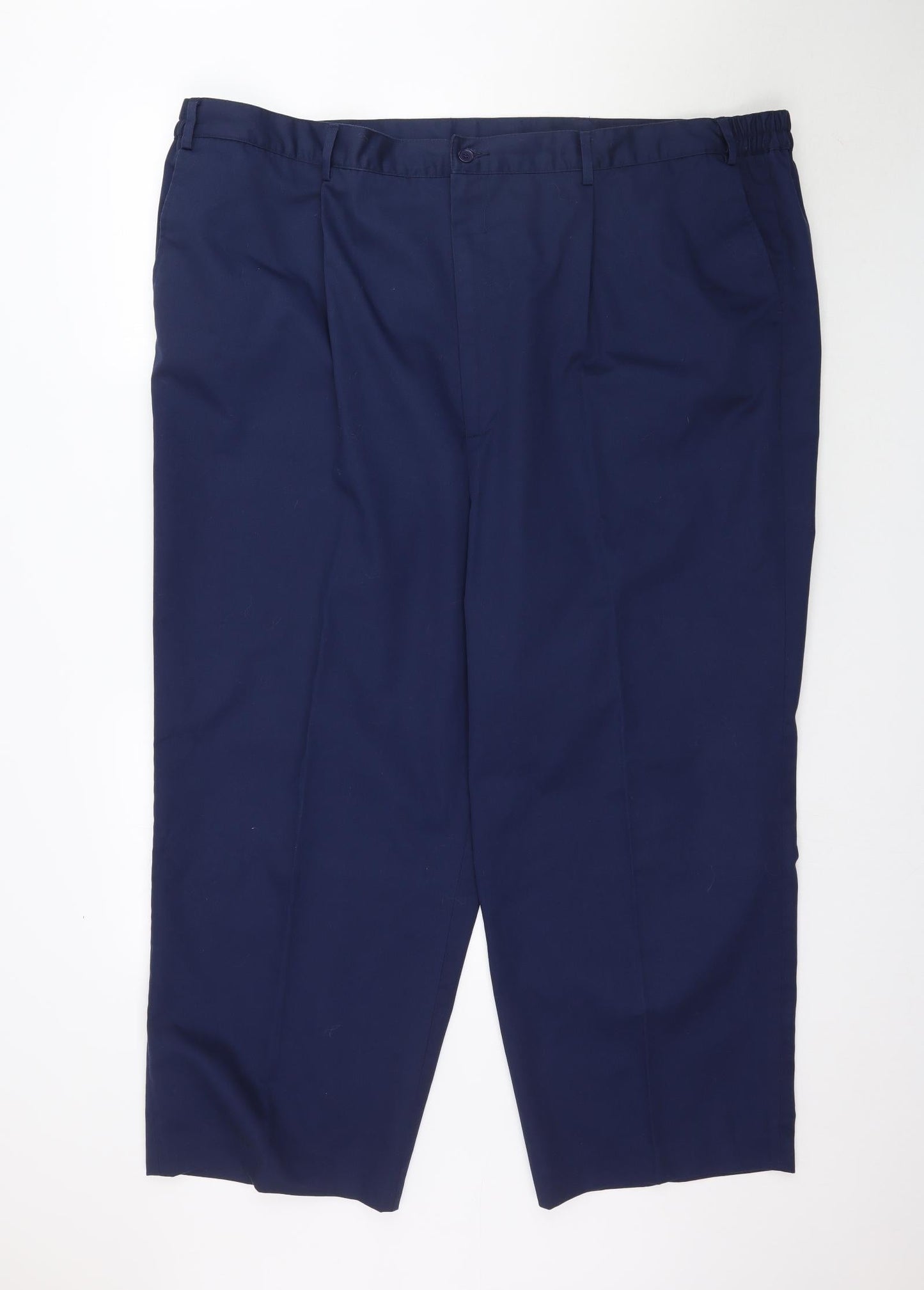 Womens UK Size 50 Preworn Regular Fit  Blue Trousers