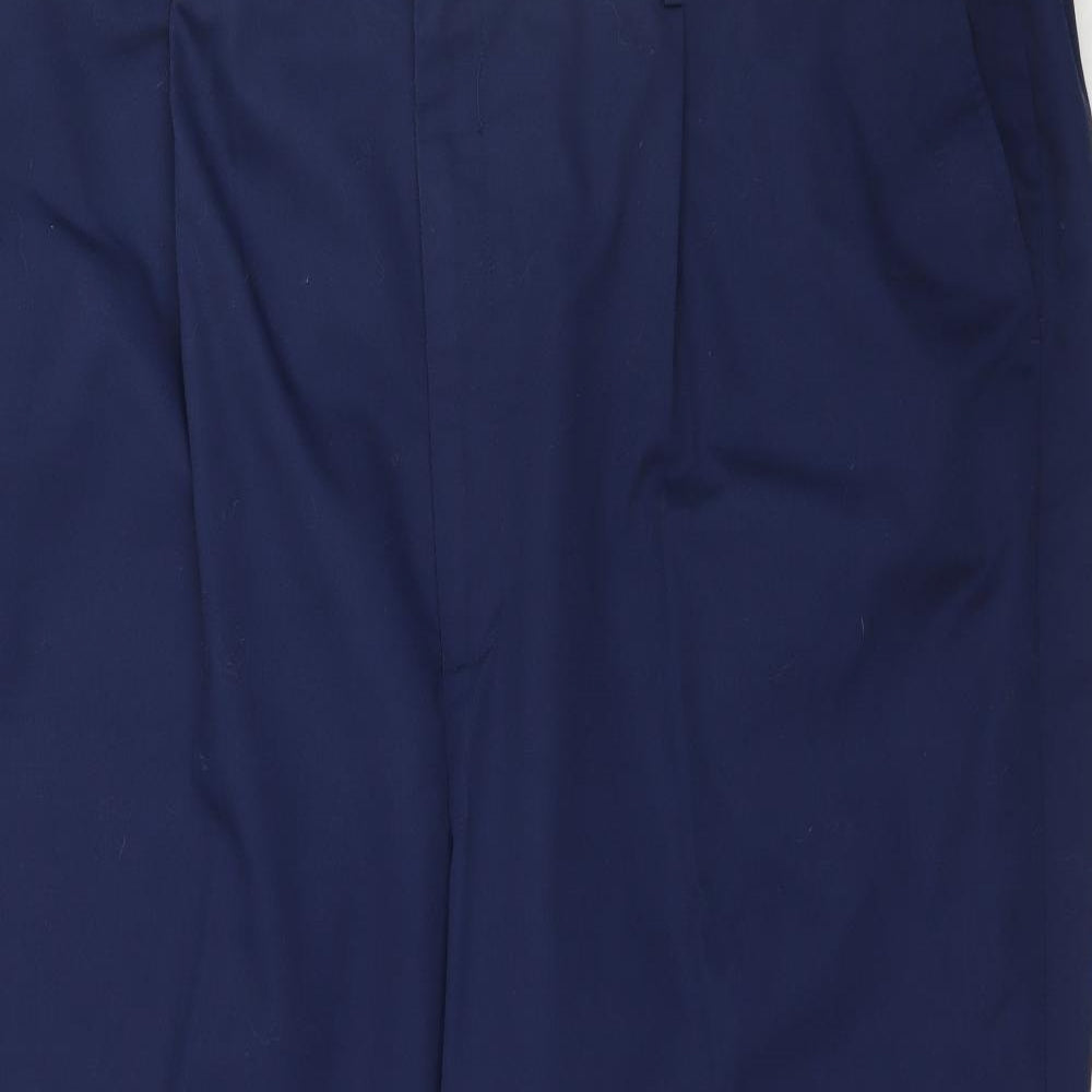 Womens UK Size 50 Preworn Regular Fit  Blue Trousers