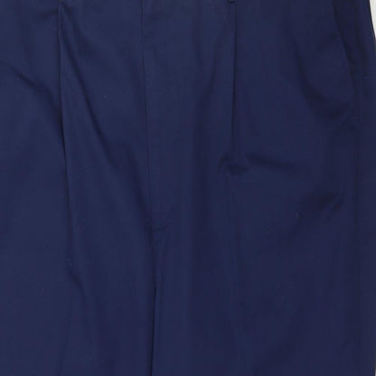 Womens UK Size 50 Preworn Regular Fit  Blue Trousers