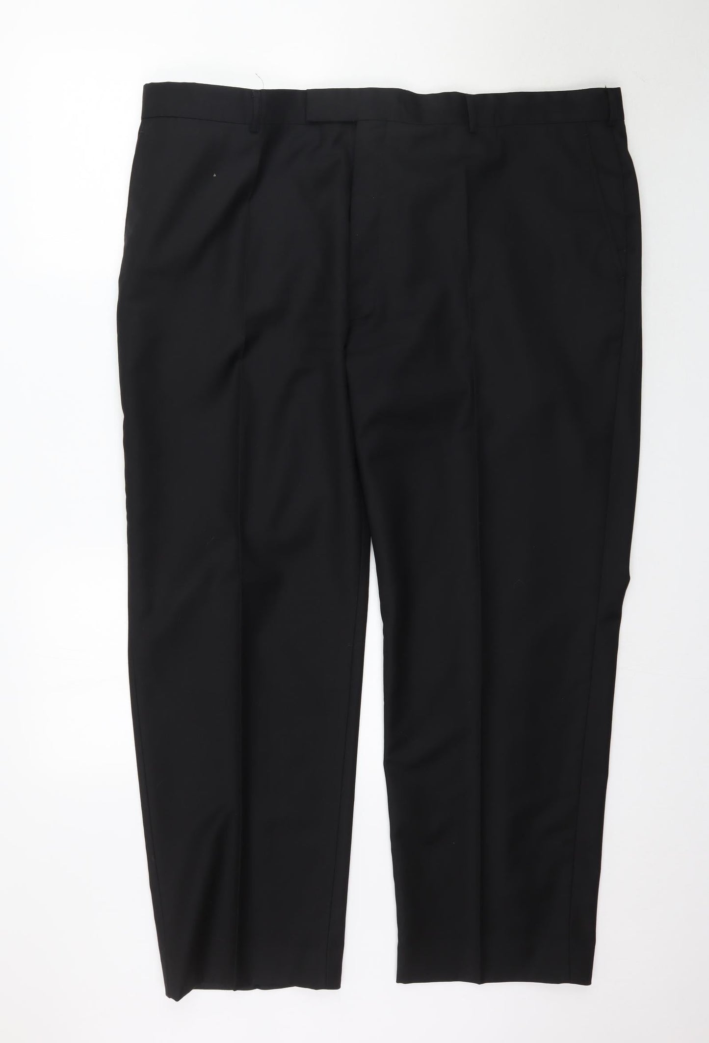 Womens UK Size 46 in Preworn Regular Fit  Black Trousers