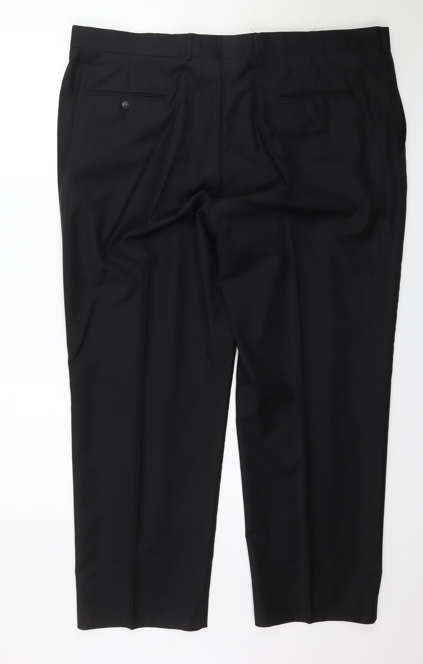 Womens UK Size 46 in Preworn Regular Fit  Black Trousers
