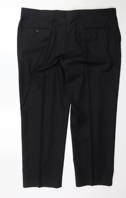 Womens UK Size 46 in Preworn Regular Fit  Black Trousers