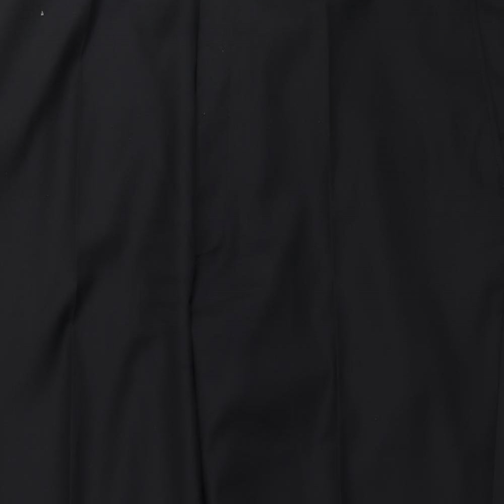 Womens UK Size 46 in Preworn Regular Fit  Black Trousers