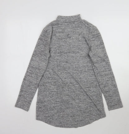 Womens UK Size 8 Peacocks Grey Basic T-Shirt