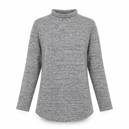Womens UK Size 8 Peacocks Grey Basic T-Shirt