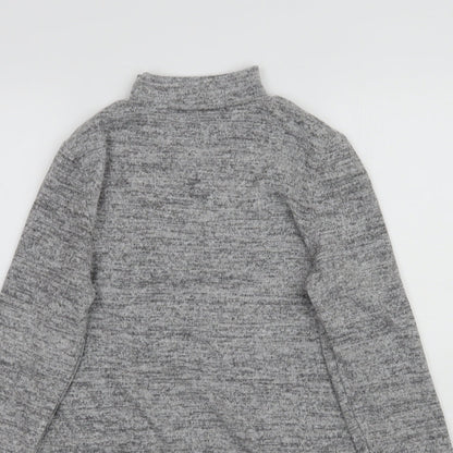 Womens UK Size 8 Peacocks Grey Basic T-Shirt