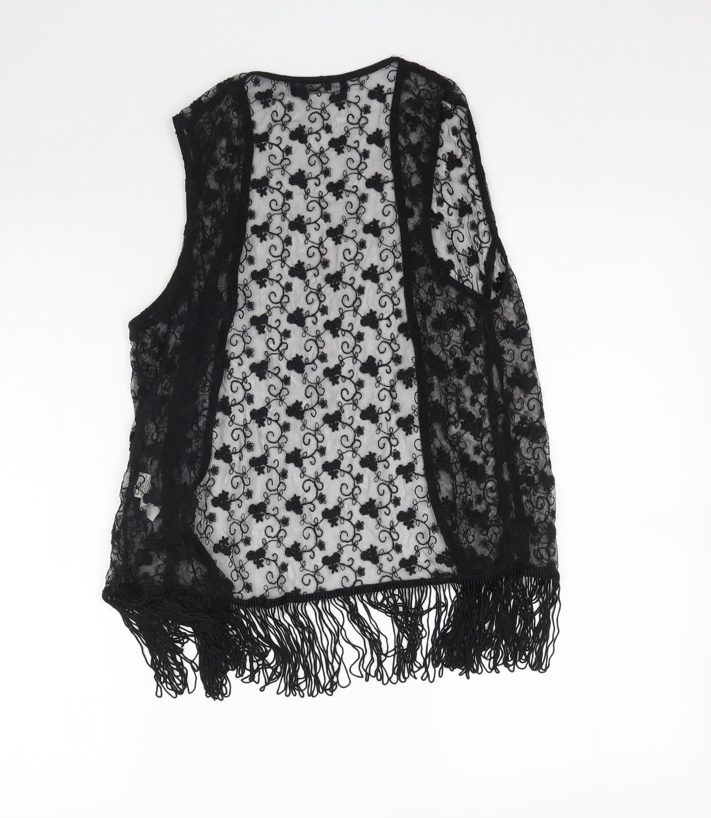 Womens UK Size 8 Atmosphere Black Cardigan Jumper