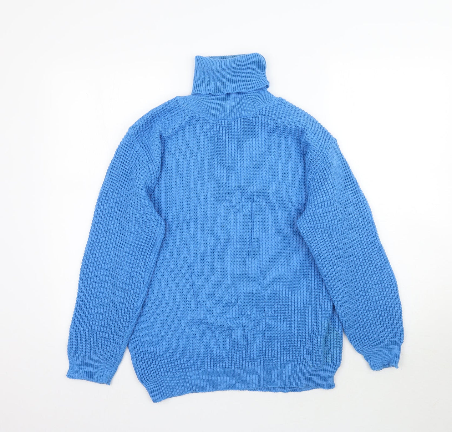Womens UK Size M Preworn Blue Pullover Jumper