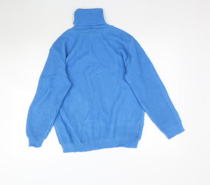 Womens UK Size M Preworn Blue Pullover Jumper