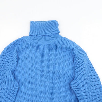 Womens UK Size M Preworn Blue Pullover Jumper