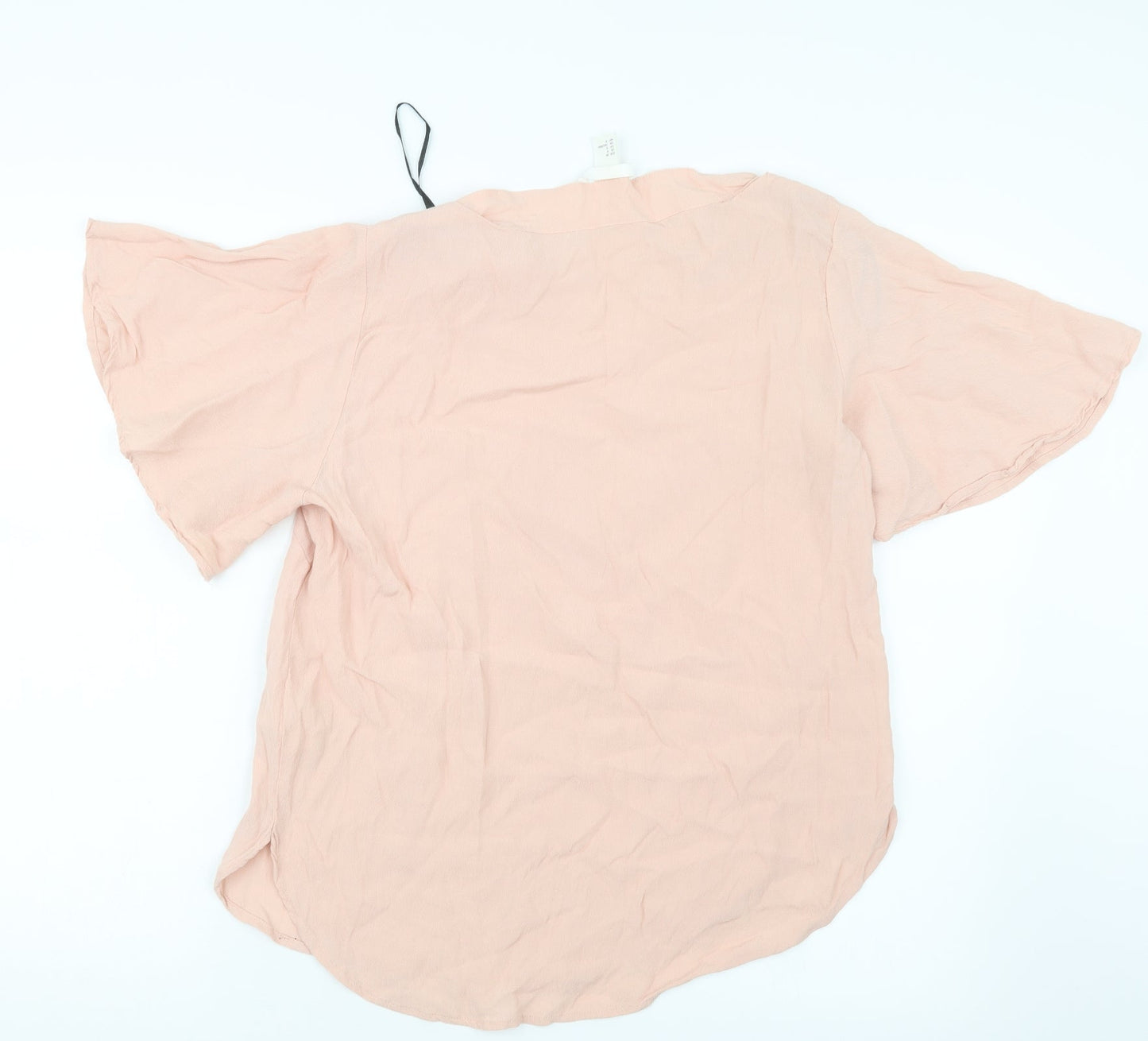 Womens UK Size 10 H&M Pink Basic Blouse