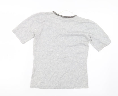 Womens UK Size S Your Sixth Sense Grey Pullover Jumper