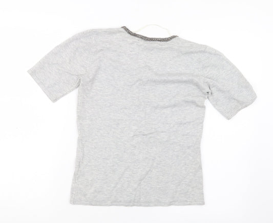 Womens UK Size S Your Sixth Sense Grey Pullover Jumper