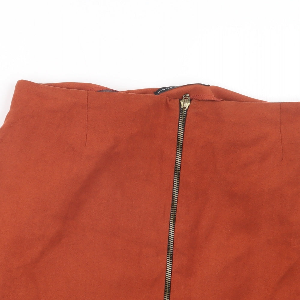 Atmosphere Womens Orange   Straight & Pencil Skirt Size 12
