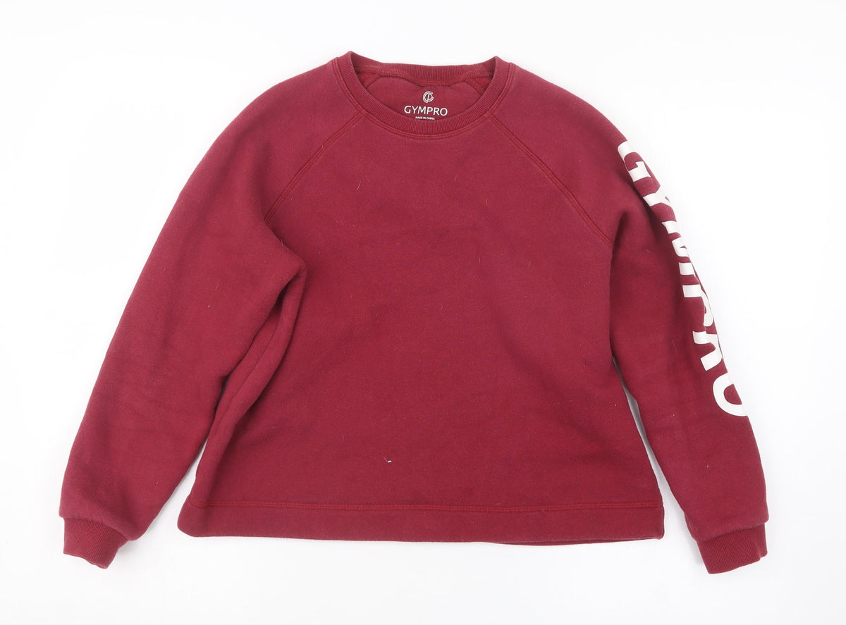 Additional front view of GYMPRO women’s red jumper, size M
