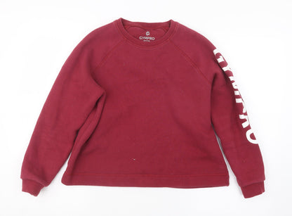 Additional front view of GYMPRO women’s red jumper, size M