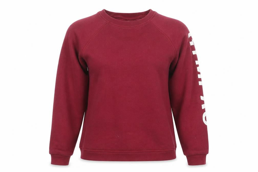 Front view of GYMPRO women’s red jumper, size M
