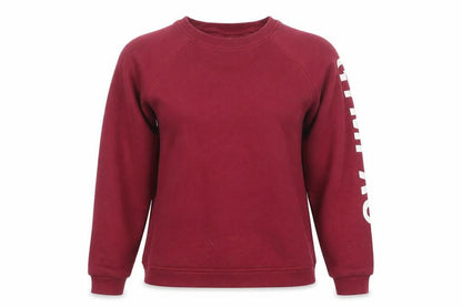 Front view of GYMPRO women’s red jumper, size M