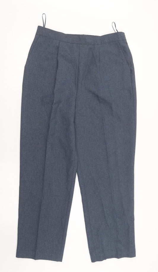 Bonmarché Womens Blue   Trousers  Size 14 L27 in