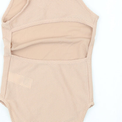 Topshop Womens Beige   Bodysuit One-Piece Size 6