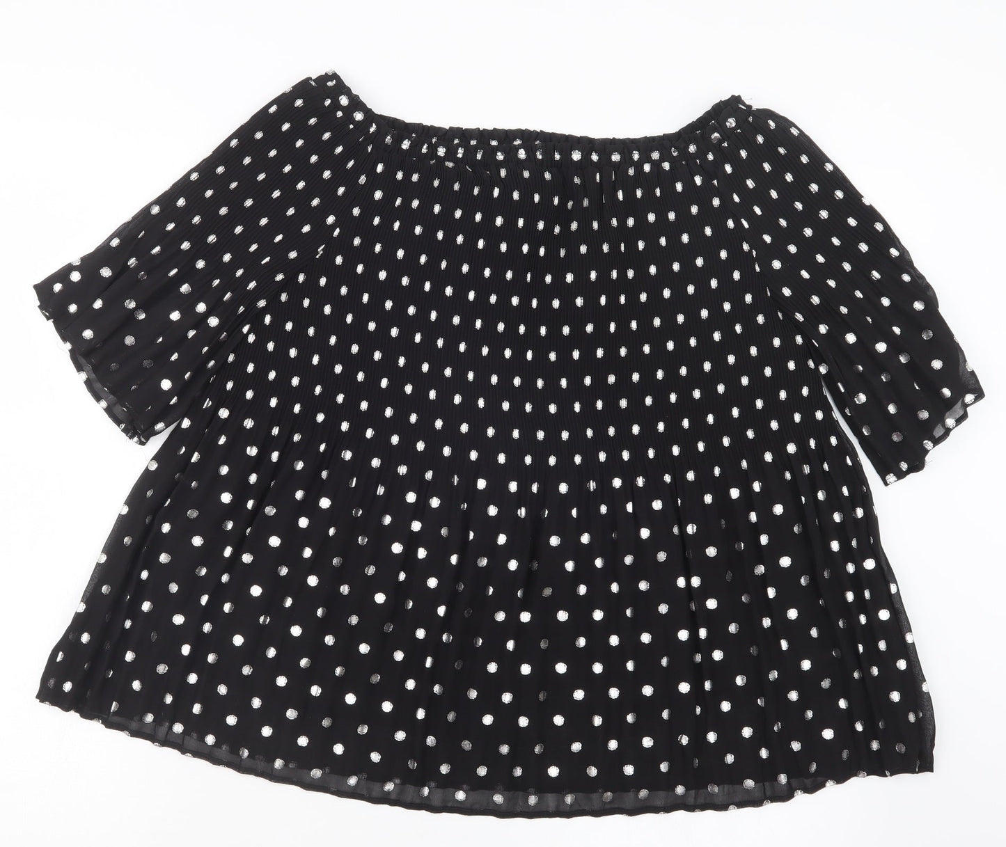 Womens UK Size 12 NEXT Black Basic Blouse