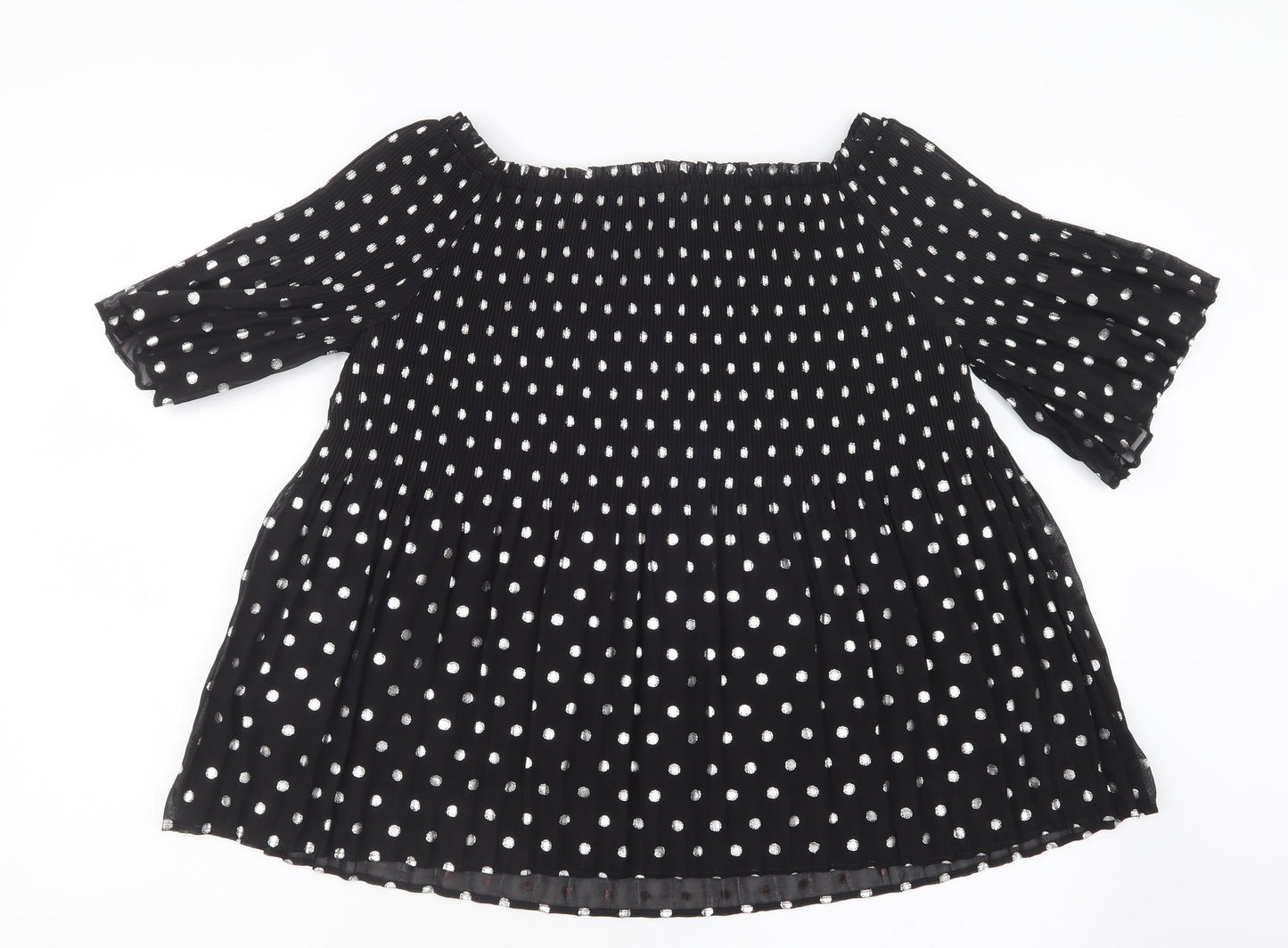 Womens UK Size 12 NEXT Black Basic Blouse