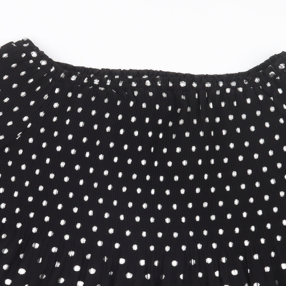 Womens UK Size 12 NEXT Black Basic Blouse
