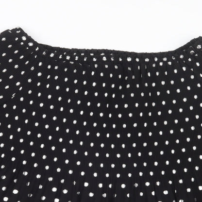 Womens UK Size 12 NEXT Black Basic Blouse