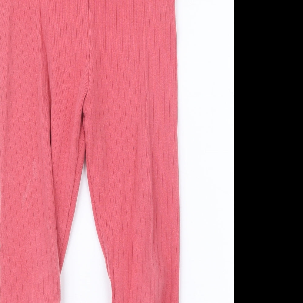 F&F Girls Pink   Carrot Trousers Size 6-7 Years