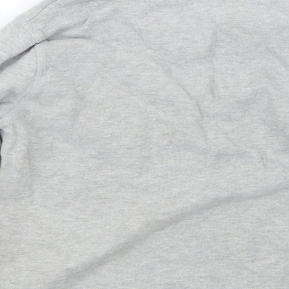 Brand and care label for F&F boys’ grey jumper, size 5-6, years