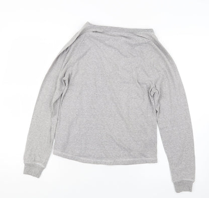 Back view of George women’s grey geometric top pyjama top, size UK 8
