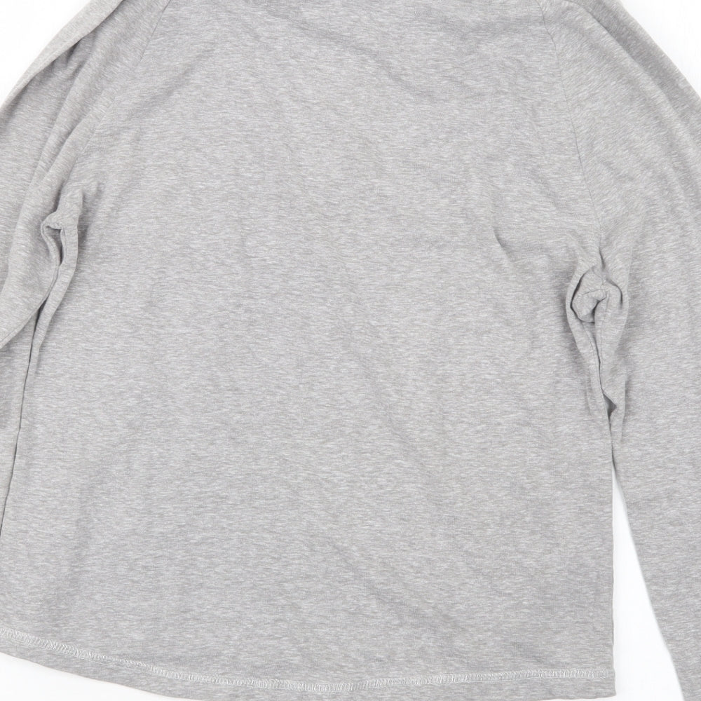 Brand and care label for George women’s grey geometric top pyjama top, size UK 8
