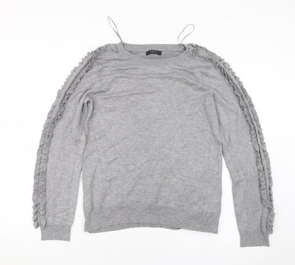 Womens UK Size 12 Papaya Grey Pullover Jumper