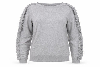 Womens UK Size 12 Papaya Grey Pullover Jumper