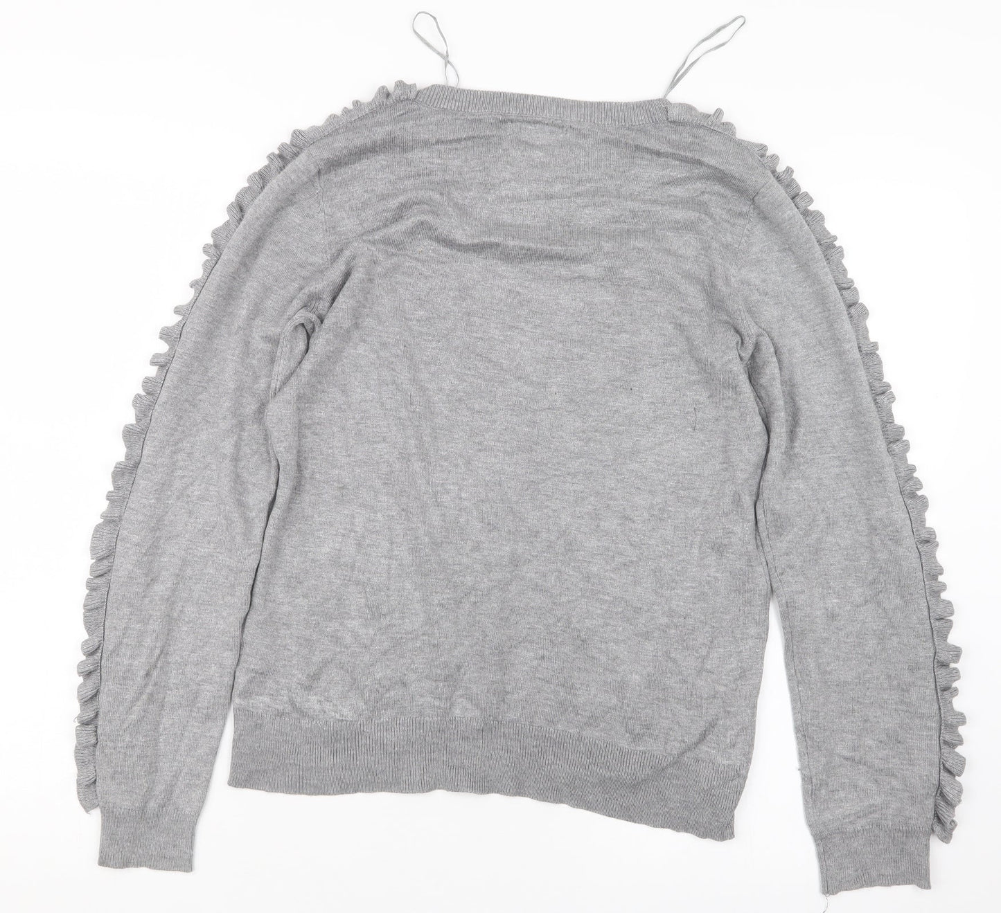 Womens UK Size 12 Papaya Grey Pullover Jumper