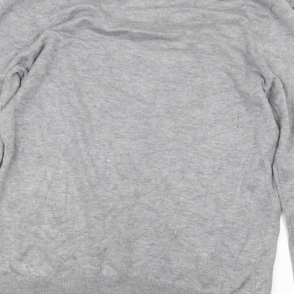 Womens UK Size 12 Papaya Grey Pullover Jumper