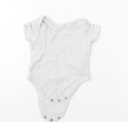 Lily & Dan Baby Grey   Babygrow One-Piece Size Newborn