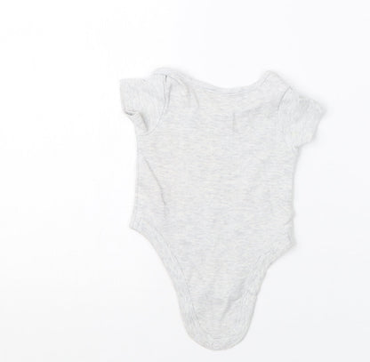 Lily & Dan Baby Grey   Babygrow One-Piece Size Newborn