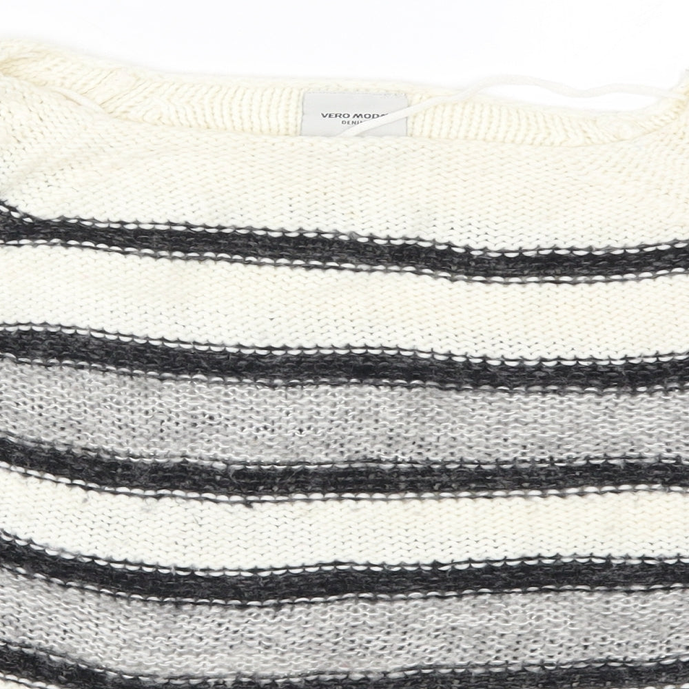 Womens UK Size L VERO MODA Grey Pullover Jumper