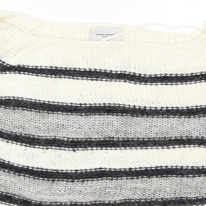 Womens UK Size L VERO MODA Grey Pullover Jumper