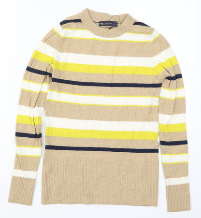 Womens UK Size 8 Marks and Spencer Beige Pullover Jumper