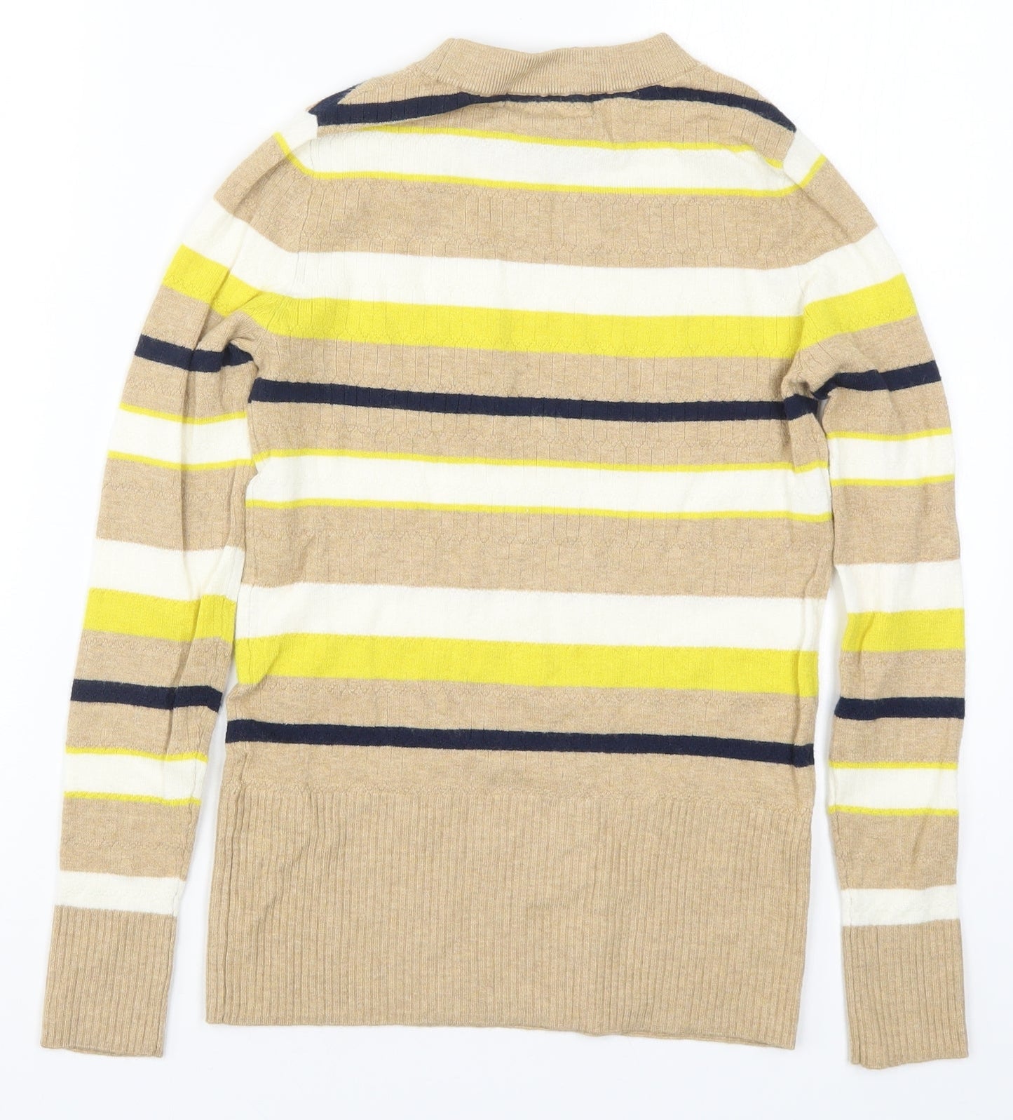 Womens UK Size 8 Marks and Spencer Beige Pullover Jumper