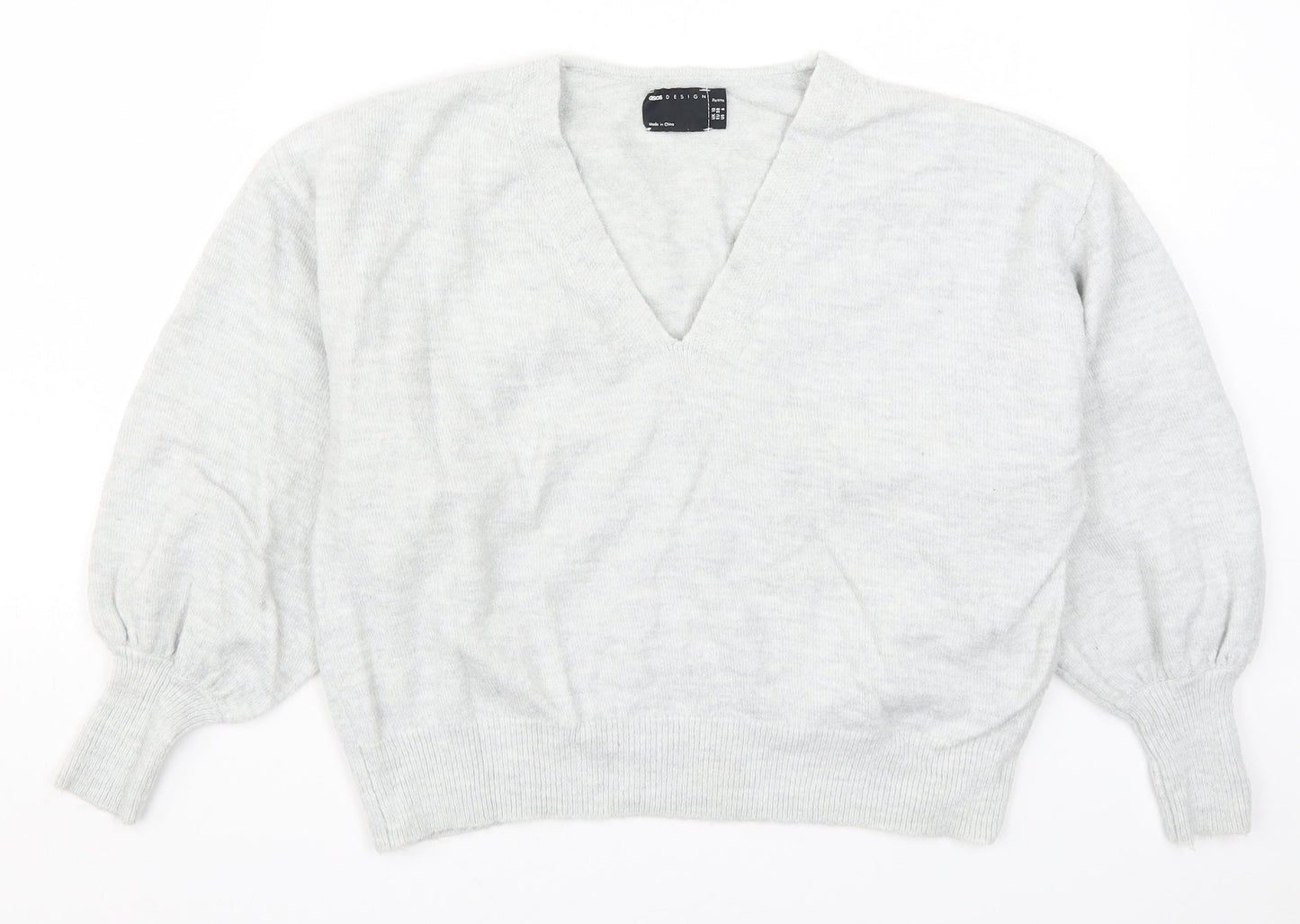 Womens UK Size 10 ASOS Grey Pullover Jumper