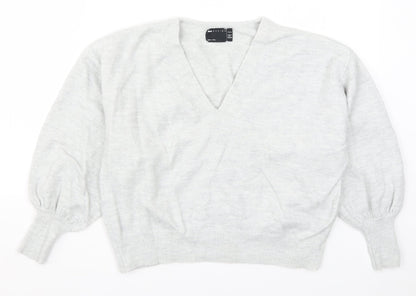 Womens UK Size 10 ASOS Grey Pullover Jumper