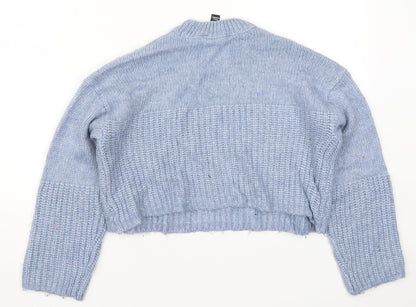 New Look Girls Blue  Knit Pullover Jumper Size 12-13 Years