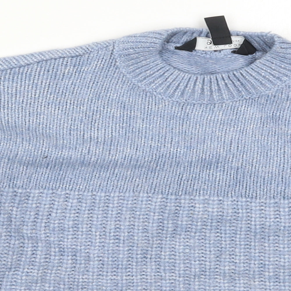 New Look Girls Blue  Knit Pullover Jumper Size 12-13 Years