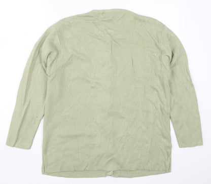 Womens UK Size One Size Casamia Green Cardigan Jumper