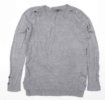 Primark Womens Grey  Knit Pullover Jumper Size 6